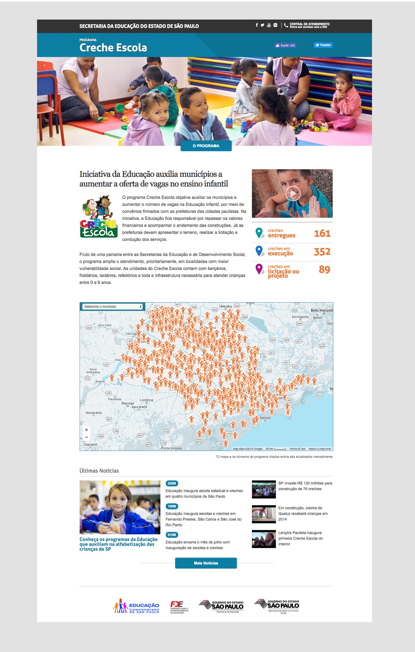 Creche Escola Landing Page